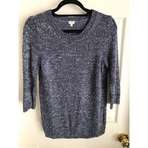 J. Crew Blue and White Sweater